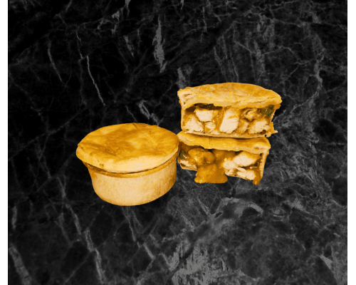 Salt and Chilli Chicken with curry sauce pies 2 pack